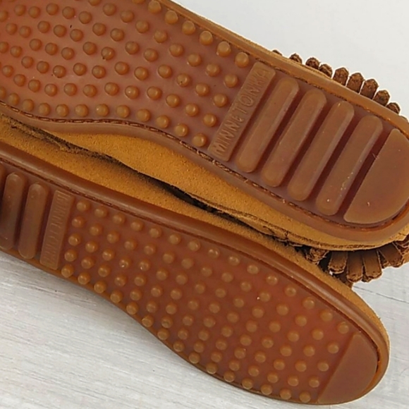 ♥️SOLD!♥Minnetonka Double Fringe Studded Moccasins - Picture 8 of 12